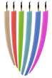 Abstract isolated candles
