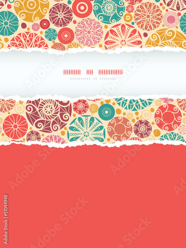 Vector: Vector abstract decorative circles vertical torn frame seamless Vector abstract decorative circles vertical torn frame seamless