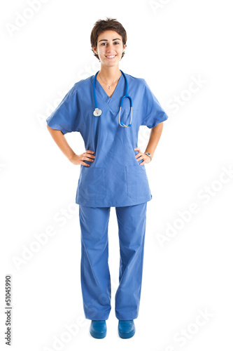 Photo: Full length businesswoman isolated on white Full length businesswoman isolated on white