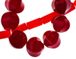 strings of red jade necklaces