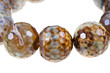 string of round stone necklace