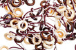 bone and wooden necklaces close up
