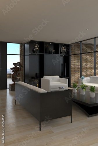 Illustration: Modern living room interior | Design Loft Modern living room interior | Design Loft