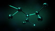 Beautiful Molecule Structure in microscope. HD 1080.