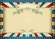 Textured red blue retro certificate