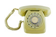 Old phone with isolated background