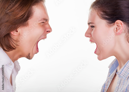 Photo: Young couple arguing Young couple arguing