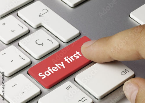 Photo: Safety first keyboard Safety first keyboard
