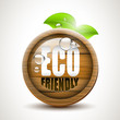 ECO friendly - wooden icon