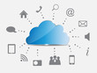 Cloud computing vector illustration
