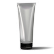 Tube Of Cream Or Gel Grayscale Silver  Black White Clean.
