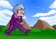 grandma walking
