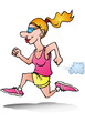 woman jogging