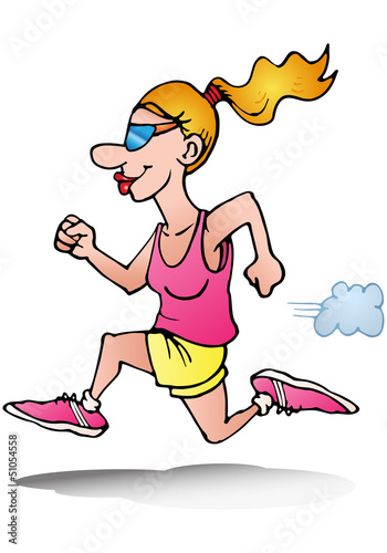 Illustration: woman jogging woman jogging