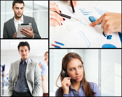 Photo: Businesspeople at work Businesspeople at work