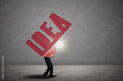Photo: Bright light bulb idea Bright light bulb idea
