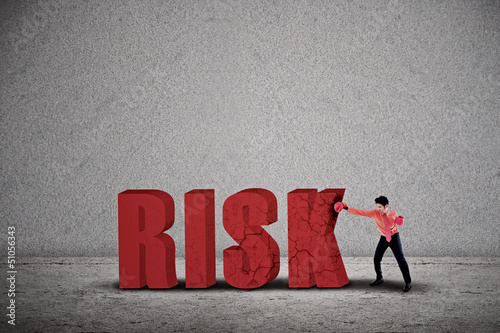 Photo: Businessman hit risk Businessman hit risk