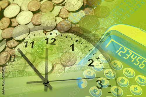 Photo: Time is money concept Time is money concept