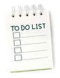 to do list on white paper notebook