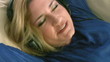 Woman listening to music with headphones