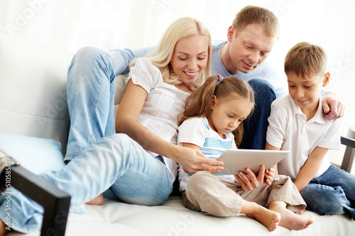 Photo: Family on sofa Family on sofa