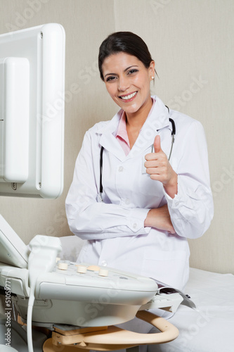 Photo: Radiologist Gesturing Thumbs Up Radiologist Gesturing Thumbs Up
