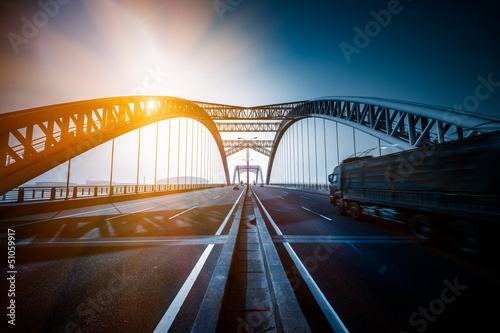 Photo: traffic of bridge traffic of bridge