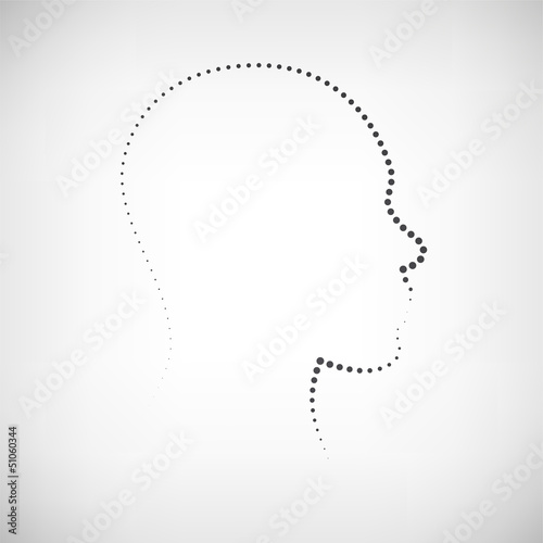 Vector: Kopf Kontur Kopf Kontur