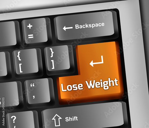 Illustration: Keyboard Illustration "Lose Weight" Keyboard Illustration "Lose Weight"