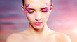 Girl with beautiful makeup