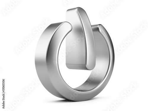 Illustration: 3d power sign 3d power sign