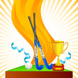 Vector: vector illustration of field hockey tournament vector illustration of field hockey tournament