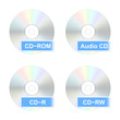 CD disk icons. Vector illustration