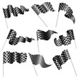 Vector: vector illustration of collection of checkered flag vector illustration of collection of checkered flag