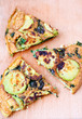 Spinach and courgette frittata