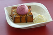 ice cream with bread