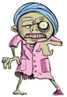 Cartoon zombie grandma