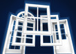 Doors and windows catalogue, blue