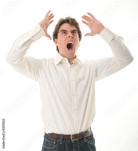 Photo: Ranting young man Ranting young man
