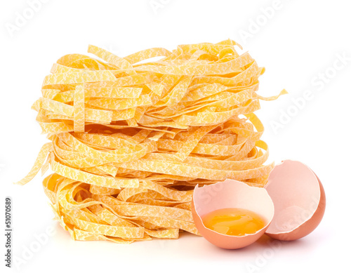 Photo: Italian pasta tagliatelle nest Italian pasta tagliatelle nest