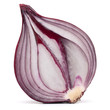 red onion bulb half