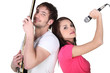 Portrait of a singer and guitarist