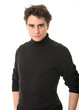 Foto: Young man in black Young man in black