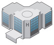 Hospital icon, medical icon