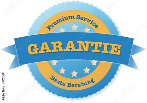 Illustration: Garantiesiegel "Premium Service" Garantiesiegel "Premium Service"