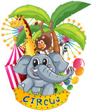 Animals in the circus