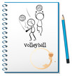 A Notebook With A Sketch Of Th...