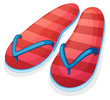 A pair of red slippers