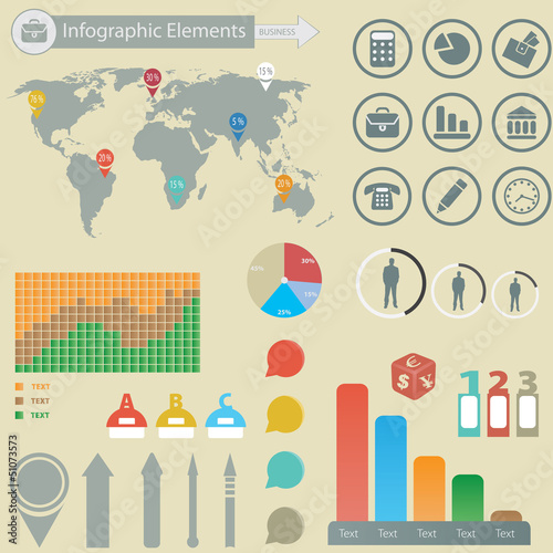 Vector: Infographic elements Infographic elements
