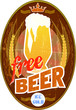 vintage sign - "free beer"
